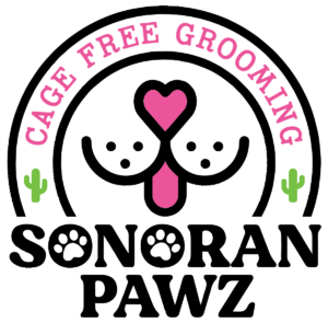 Sonoran Paws Cage Free Grooming Logo